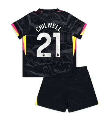 Chelsea Ben Chilwell #21 Tercera Equipación Niños 2024-25 Manga Corta (+ Pantalones cortos)